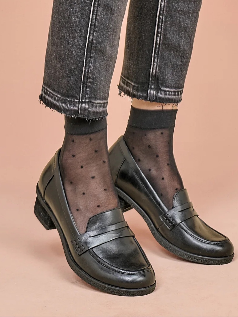 Dansko Danica classic black chunky penny heeled leather loafers women’s 9.5/10